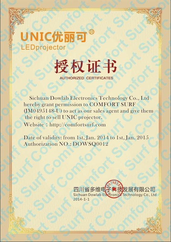 Original UNIC UC28+ 3rd Generation LED Projector with DIRECT VGA HDMI AND REMOTE CONTROL INCLUDED!